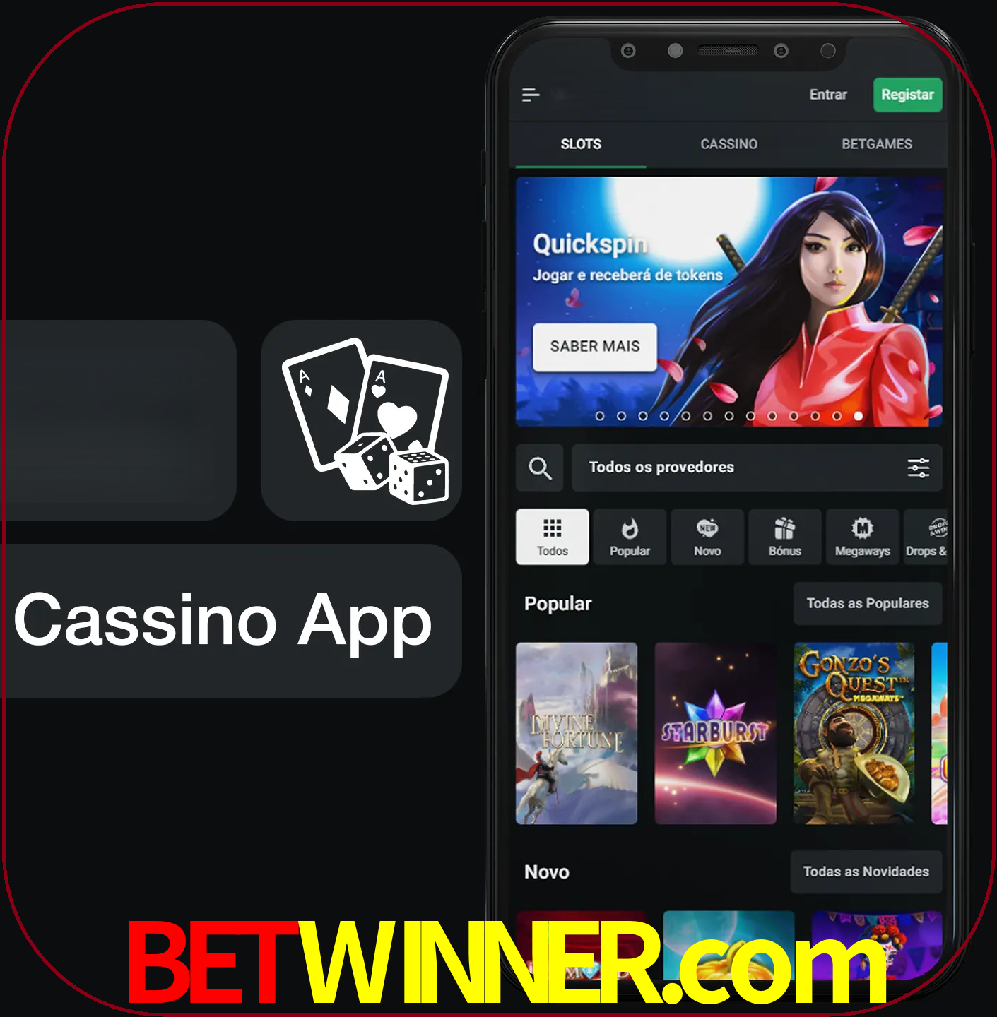 Jogue jogos de cassino e ganhe.