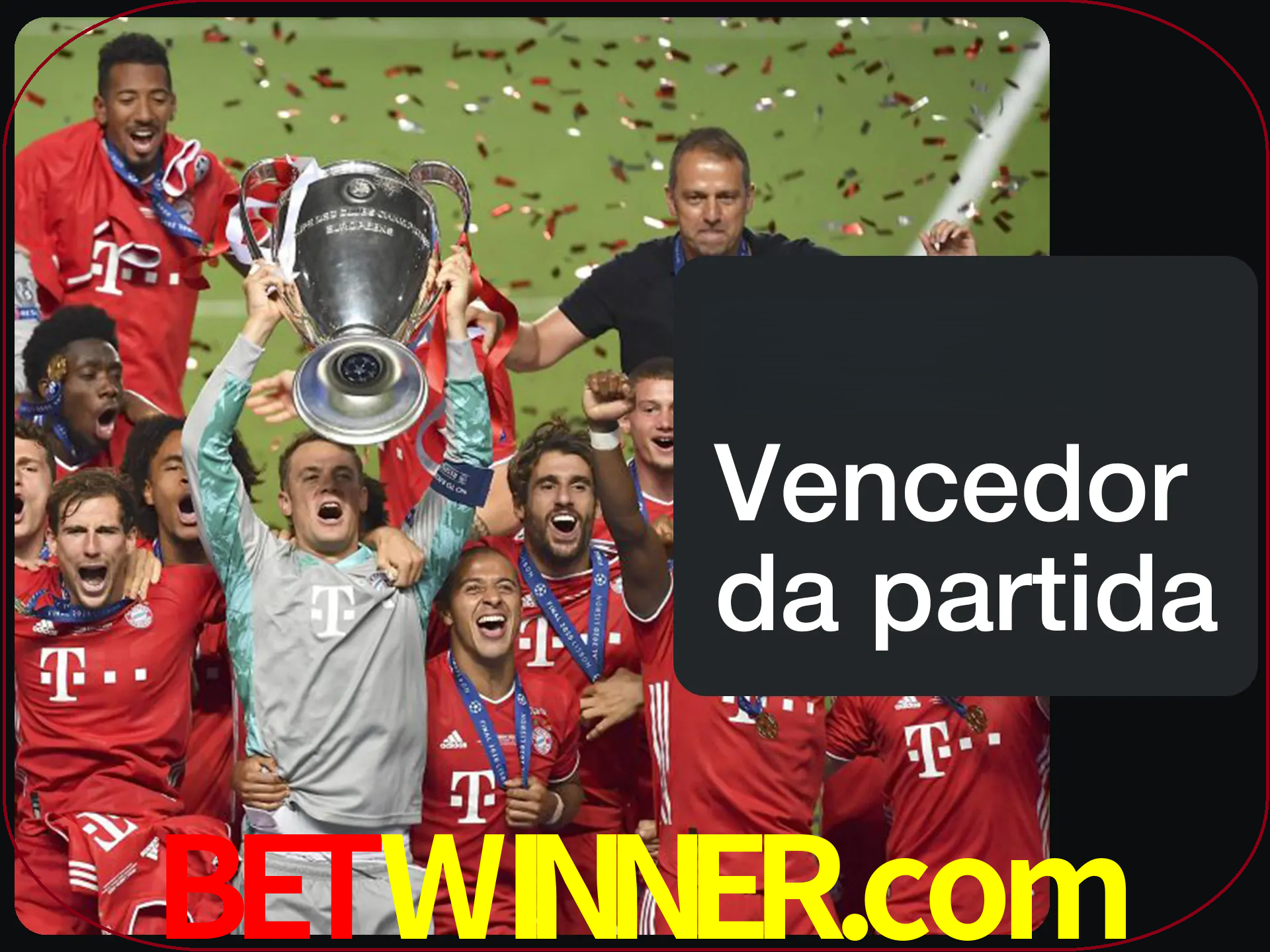 Aposte no vencedor e ganhe uma grande quantia de dinheiro.