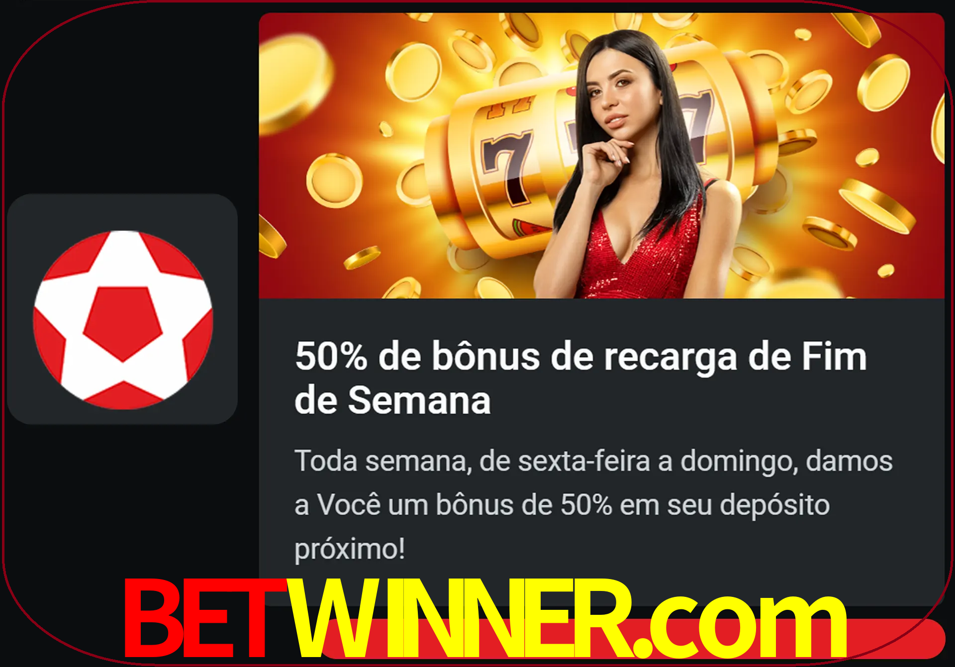 Volte a cada semana para receber novos bônus em dinheiro.