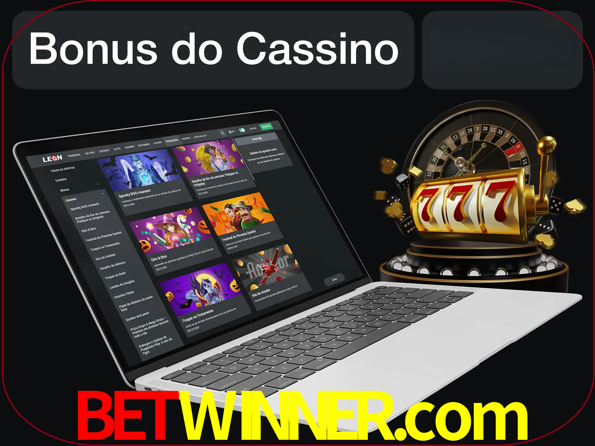 Use o bônus do cassino para começar melhor.